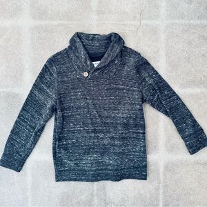 Old Navy Charcoal Shawl Collar Sweater